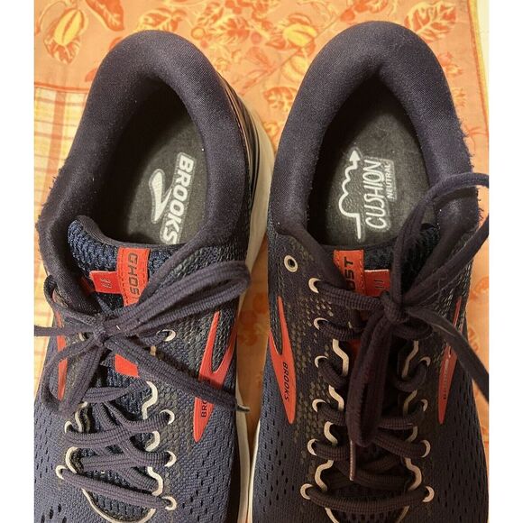 Brooks Mens Ghost 11 1102881D428 Blue Red Running Shoes Sneakers Size 12.5 D GUC - Picture 13 of 16